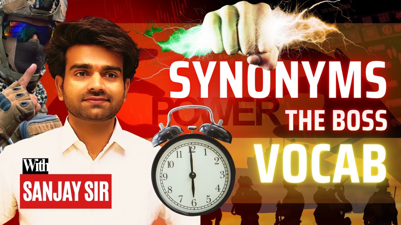 Vocabulary- 11 | Synonyms with Animation | Airforce, Navy, ICG, BSF, NDA | Airforce English Classes