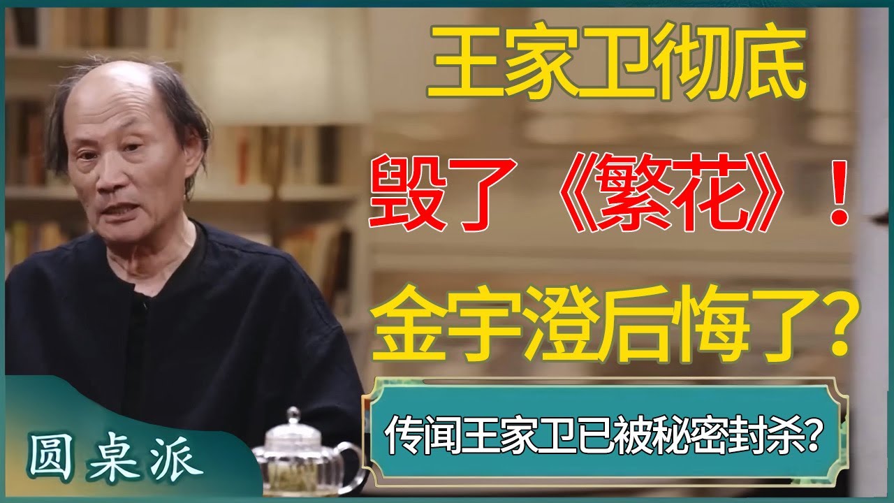 金宇澄后悔了！王家卫彻底毁了《繁花》！惊天传闻：王家卫已被秘密封禁！#窦文涛 #梁文道 #马未都 #周轶君 #马家辉 #许子东 #圆桌派  #圆桌派第八季