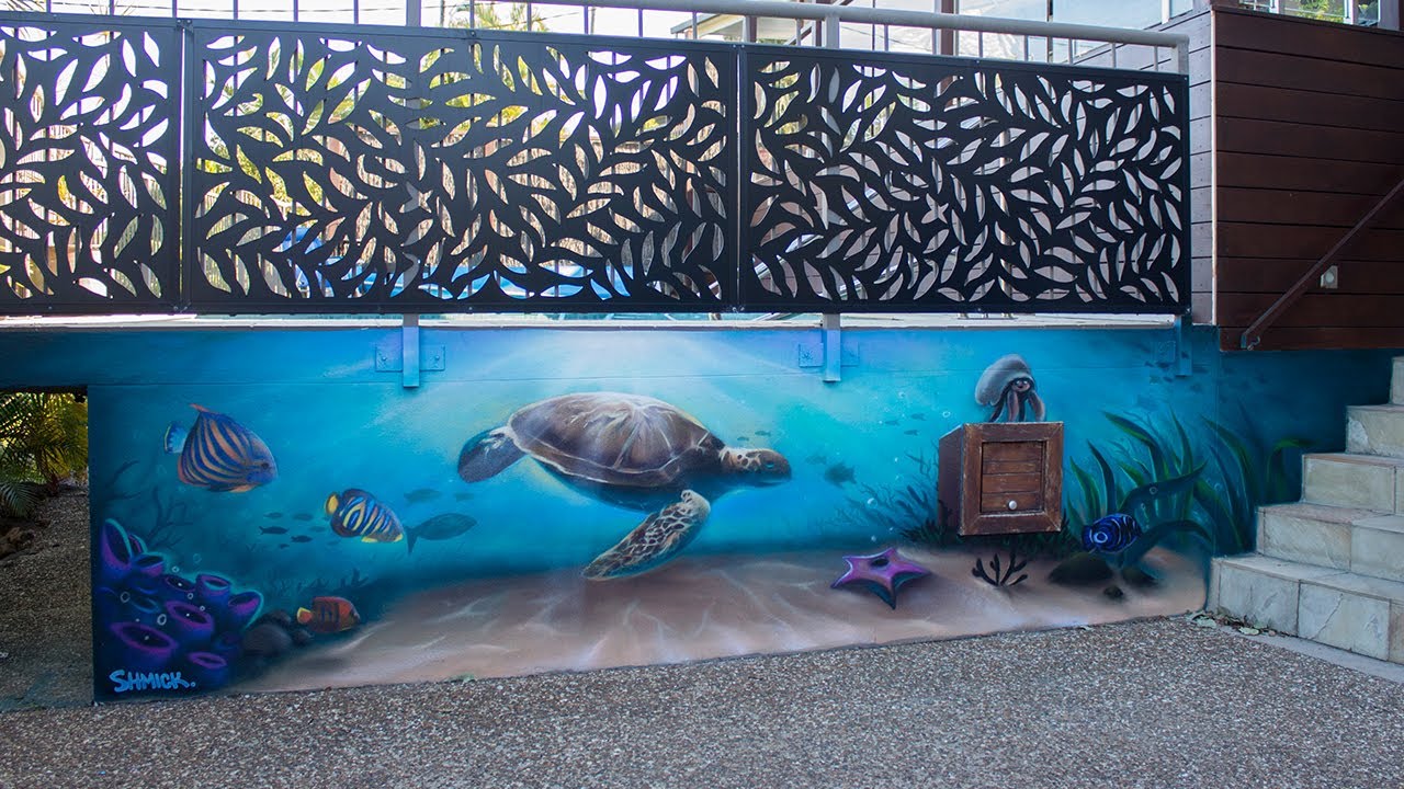 Painting an Ocean Pool Mural!