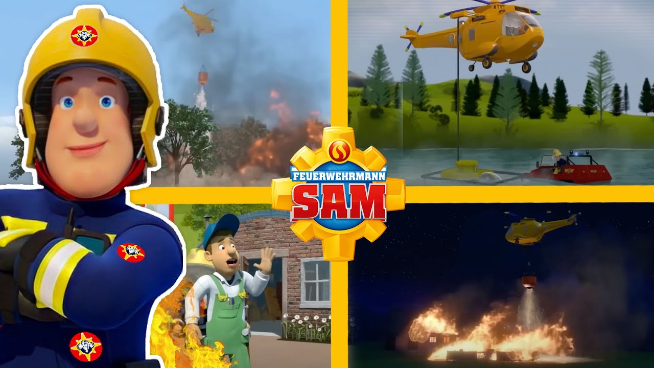 Ultimative Feuerwehrmann-Sam-Helikopter-Rettungskollektion | 2-stündige Zusammenstellung |Kinderfilm