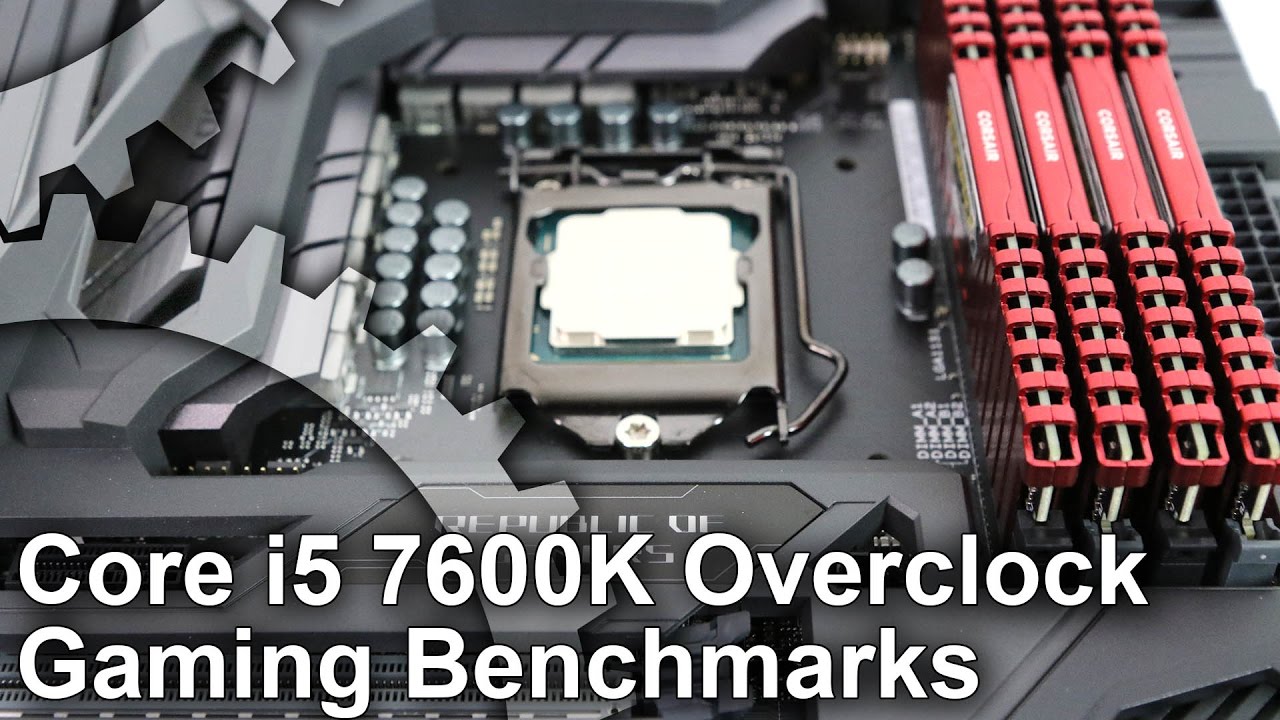 Intel Core i5 7600K Stock vs 4.8GHz Overclock Gaming Benchmarks