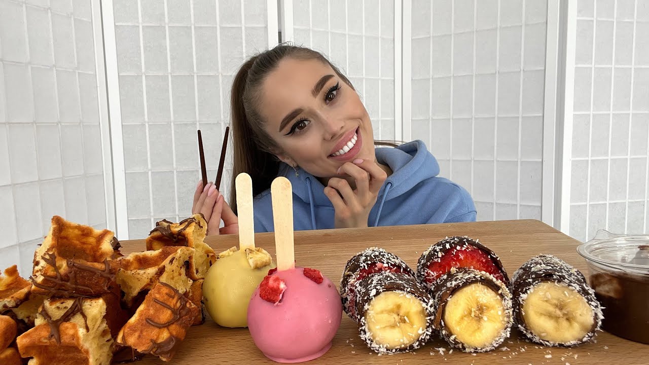 MUKBANG/ СЛАДКИЕ СУШИ😍🤤 С👌🏽👈🏽с на первом свидании/Сайты знакомств/неASMR