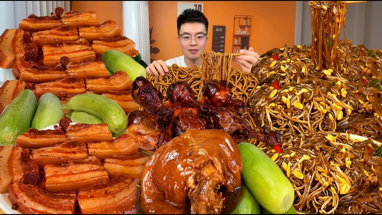 【ASMR】【MUKBANG】東坡肉 BRAISED PORK BELLY | EATING SHOW |CHINESE MUKBANG |食べ |吃播 FANG ASMR #咀嚼音 #410