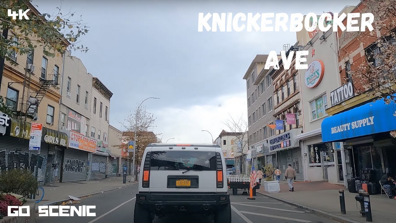 Knickerbocker Ave Drive Brooklyn NY | NYC 4K | GO SCENIC
