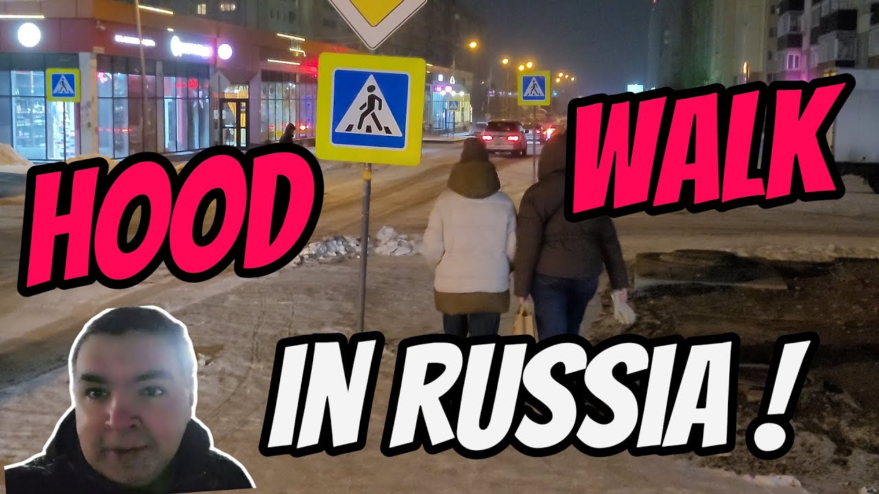 Walking through a Hood in Russia at night !