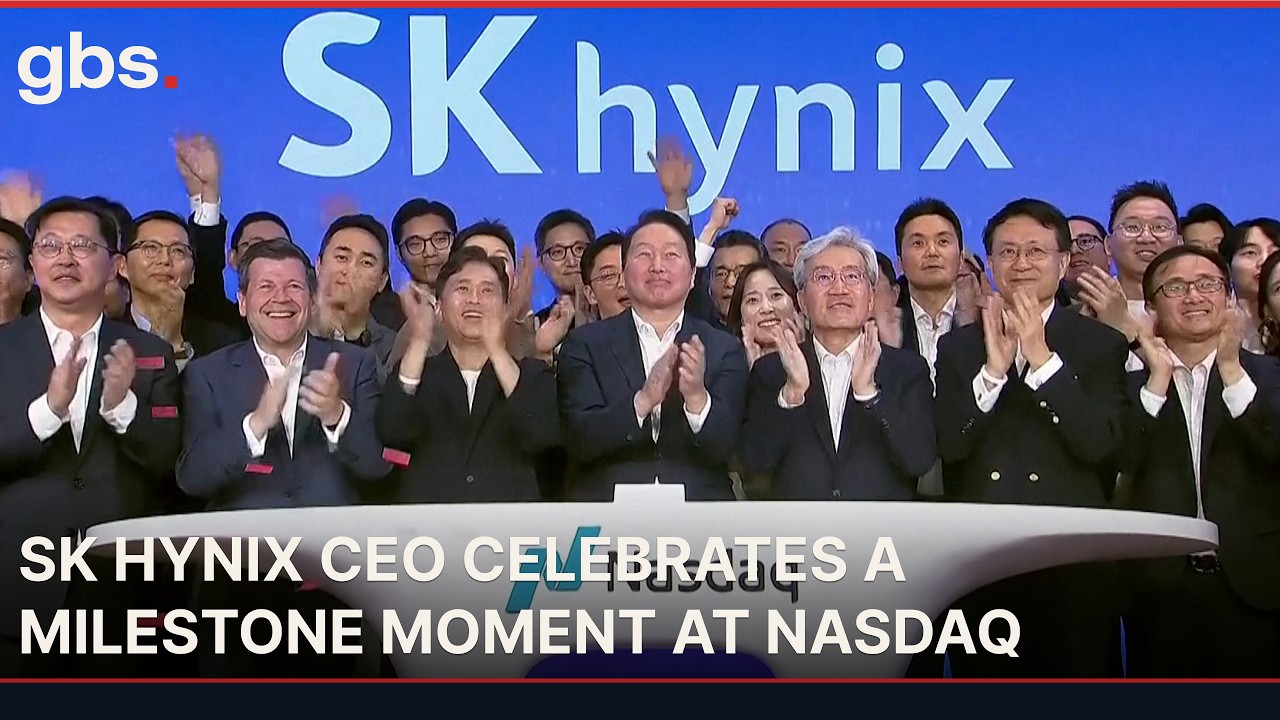 SK Hynix CEO Rings Nasdaq Opening Bell in Historic Debut | AC1P