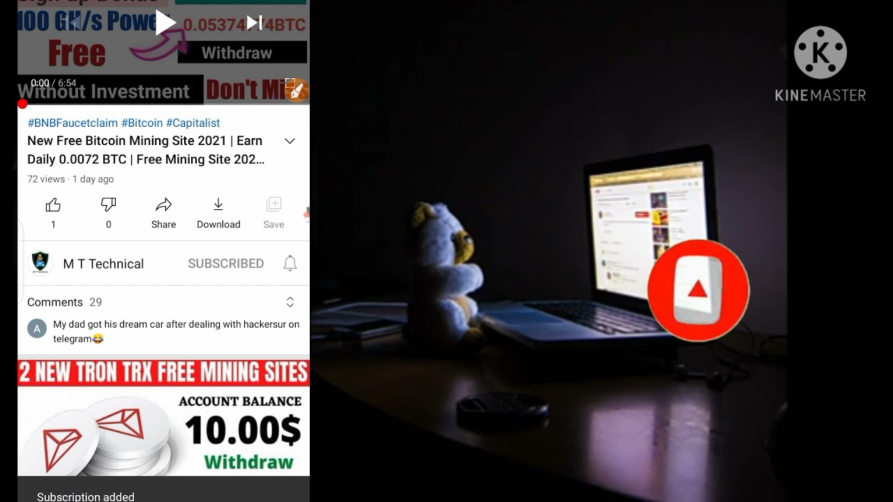 New Free Bitcoin Mining Site 2021 | Earn Daily 0.00621 BTC | Free Mining Site 2021 | Best BTC Site