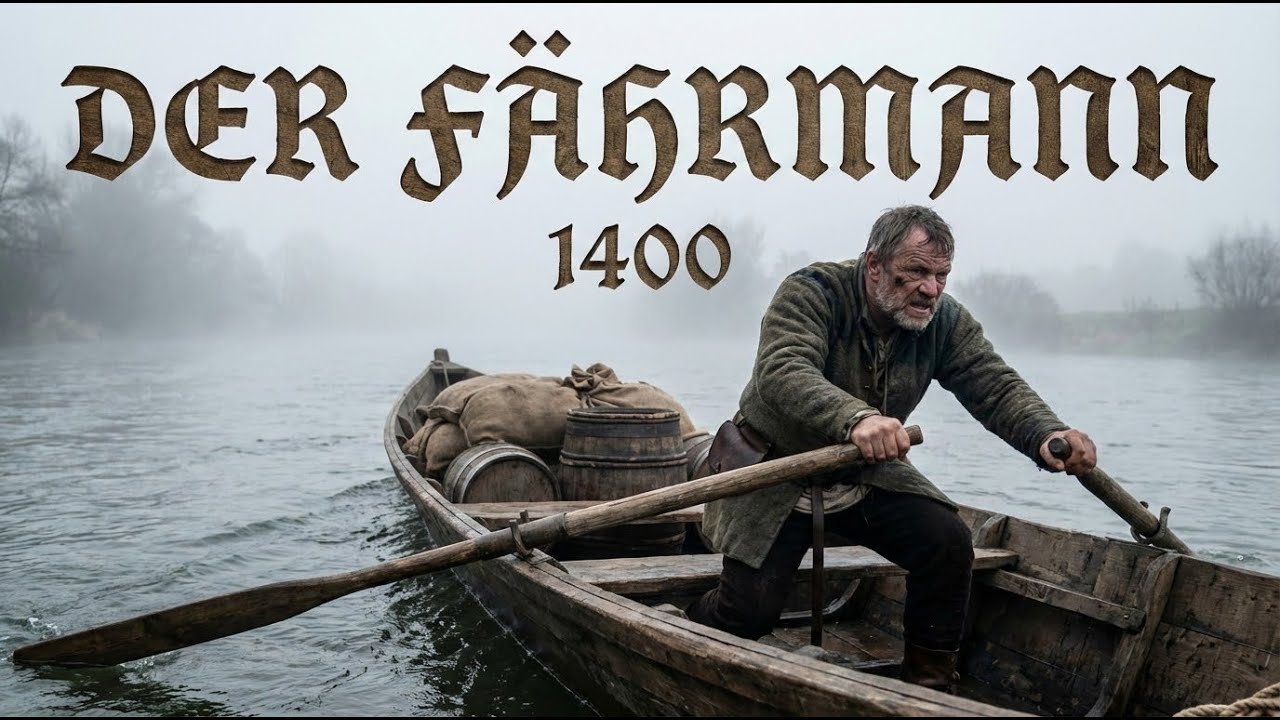 Warentransport auf dem Fluss im Deutschland des 1400er Jahre | Das Leben eines F&auml;hrmanns
