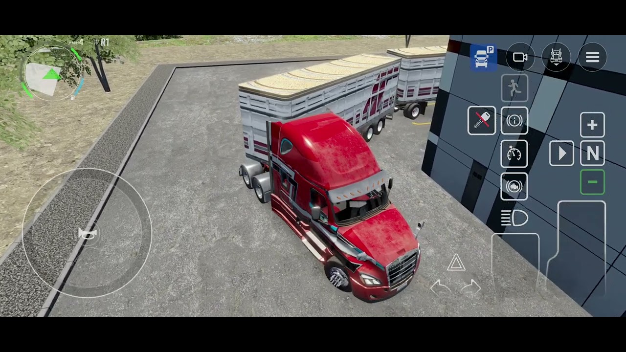 Maniobra con doble remolque big rigs truck simulador 