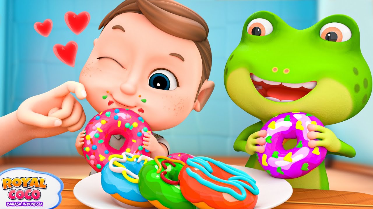 Pria Muffin - Lagu Tentang Kue Muffin - The Muffin Man | RoyalCoco Bahasa Indonesia - Lagu Anak Anak
