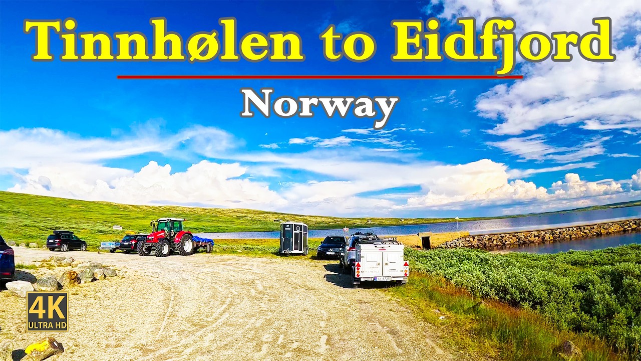 Tinnhølen to Eidfjord In Norway 🇳🇴 | Scenic Road Trip In Stunning 4K