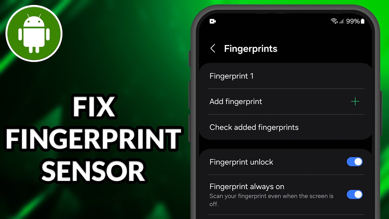 How To Fix Fingerprint Sensor Not Working Android