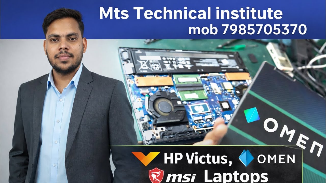 Hp Victus Gaming Graphics conversion By Mts Technical Institute .Gaming Laptops repairing #course 