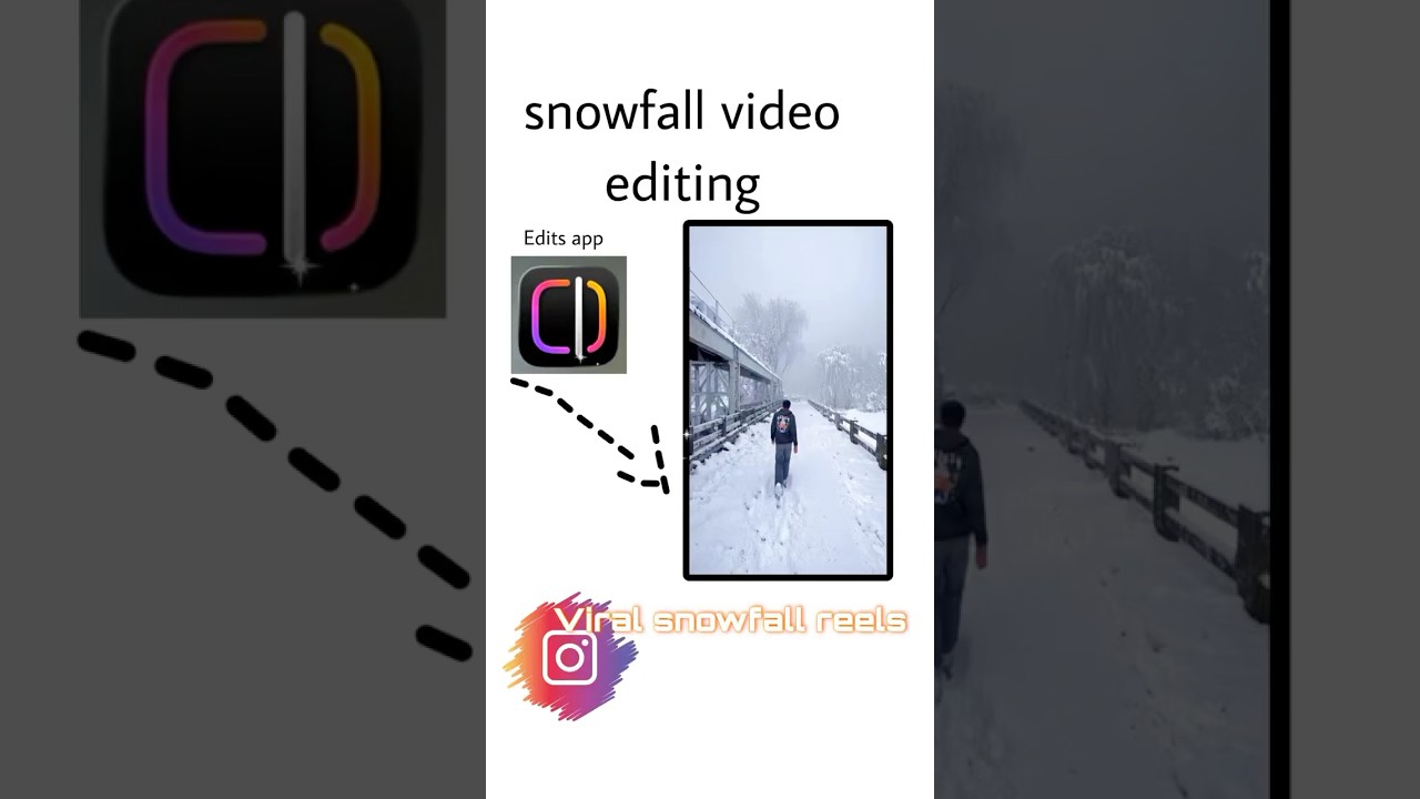 How to make Kashmir video | Snowfall video editing | Instagram Ai snow effect reels editing #ai