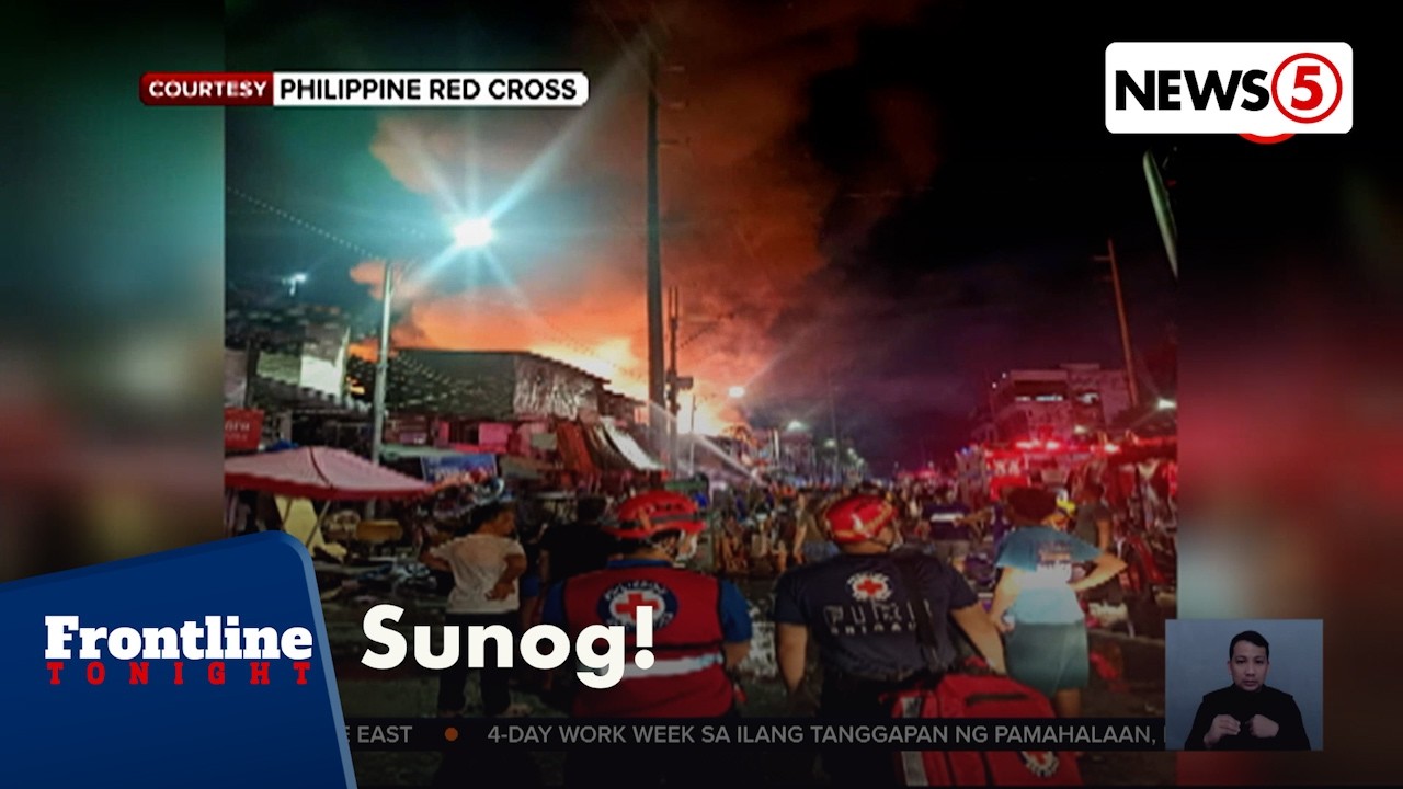 Sunog sa Quezon City, bahagi ng Binangonan Public Market, sumiklab