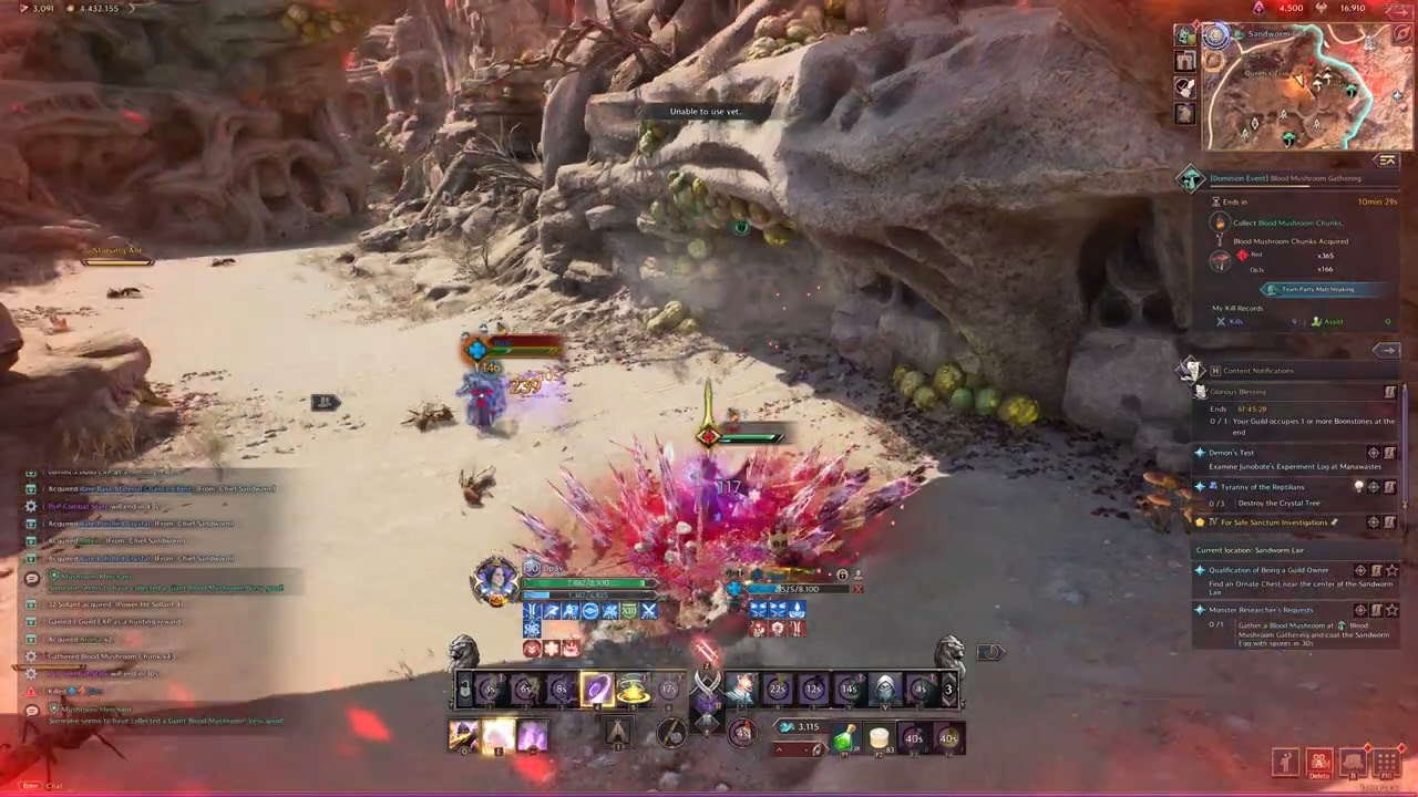 Throne & Liberty - Blood Mushroom Event - Solo Wand/Dagger PvP