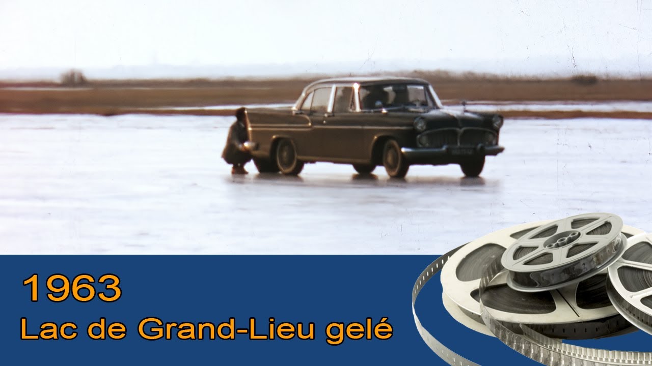 Le lac de Grand-Lieu gelé - 1963