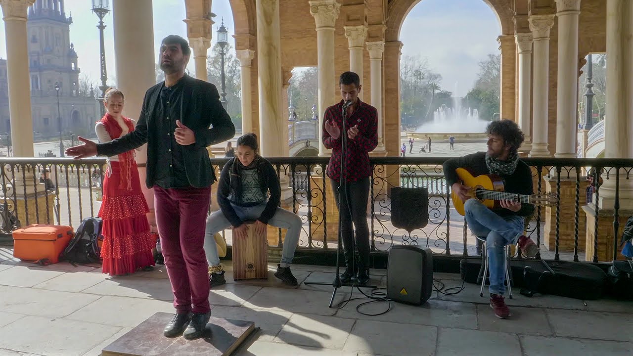 Flamenco in Seville, Spain - Superb Male Dancer at Plaza de España