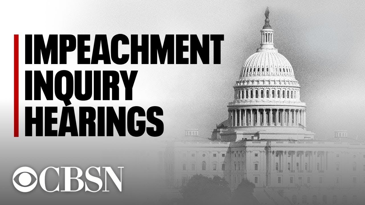 Trump Impeachment hearings live: Public testimony from Volker, Vindman, Williams & Morrison