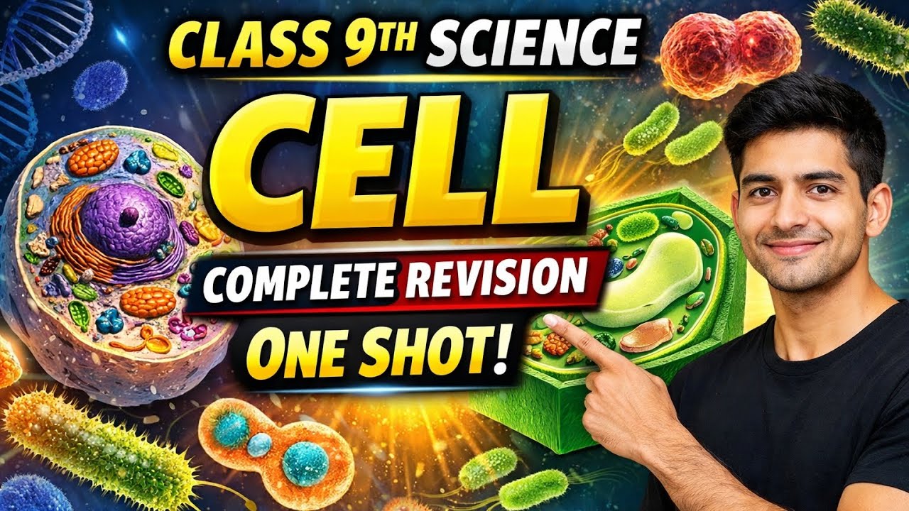 Class 9th Science | Chapter 5 Cell – Complete Revision | One Shot | Board Exam 2026