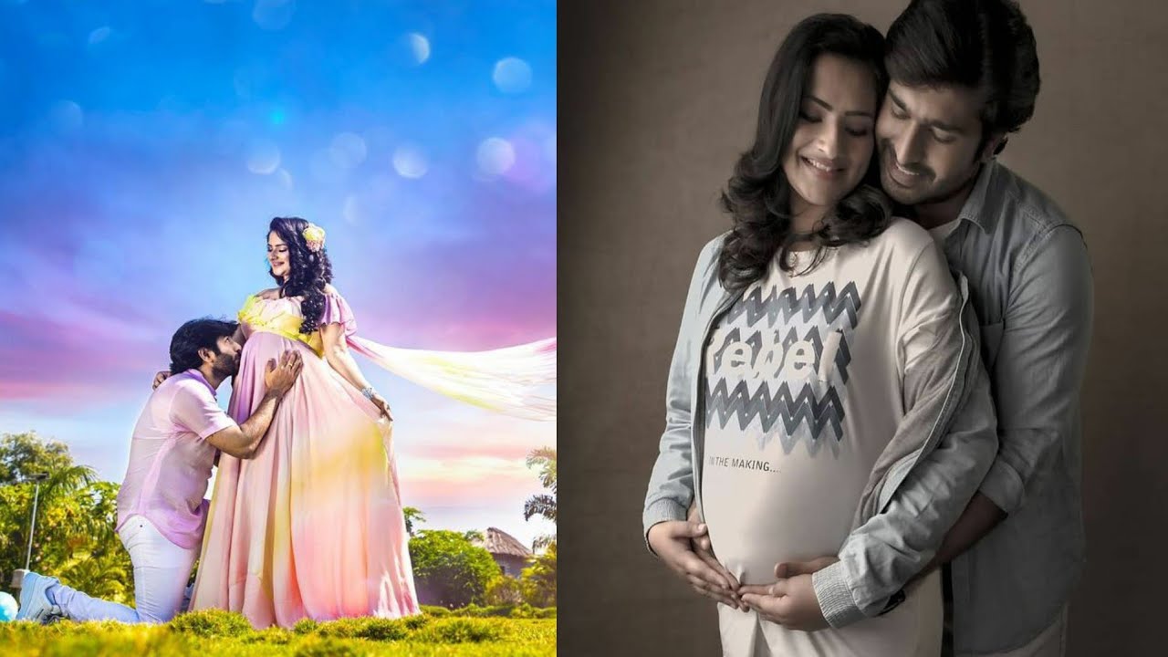 Manasa Charan's Maternity Photoshoot | TV Actors Manasa Charan And Priyatham Charan's Latest Photos