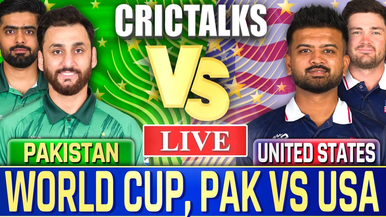 🔴 Live: PAK vs USA Live Match Today, World Cup, Cricket Live Scores, Commentary, 1st Innings