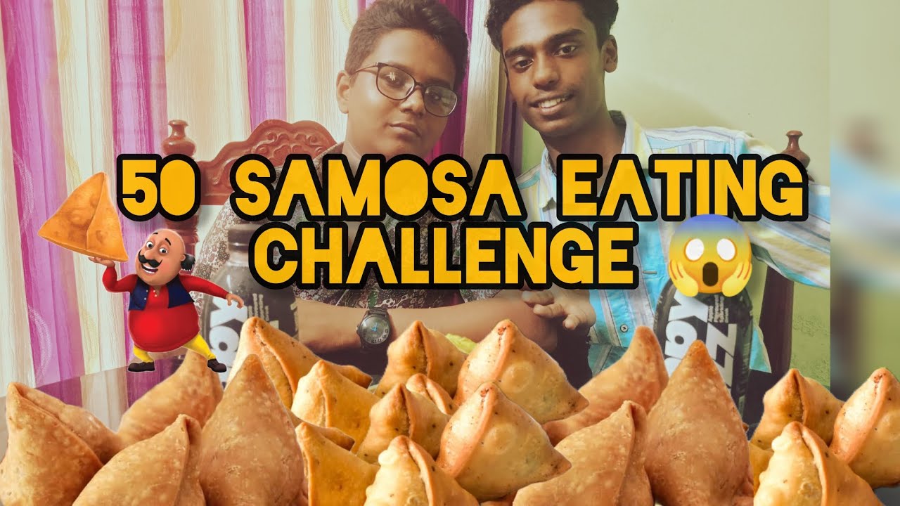 50 Samosa Eating Challenge🤣🤣🔥⚡⚡#entertainment #kerala #comedy #challenge