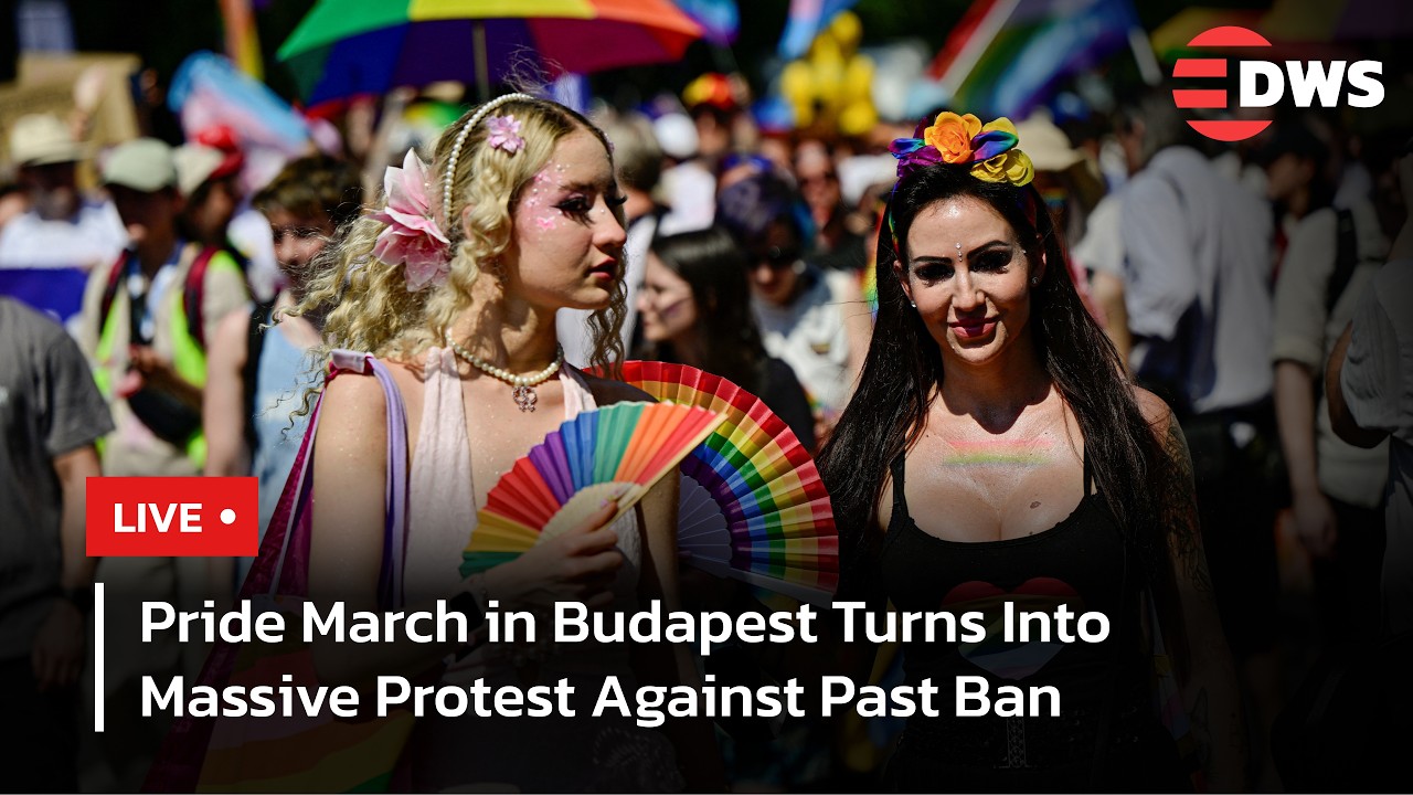 LIVE: Thousands March in Budapest Pride After Ban Sparks Global Attention | DWS News | AQ14