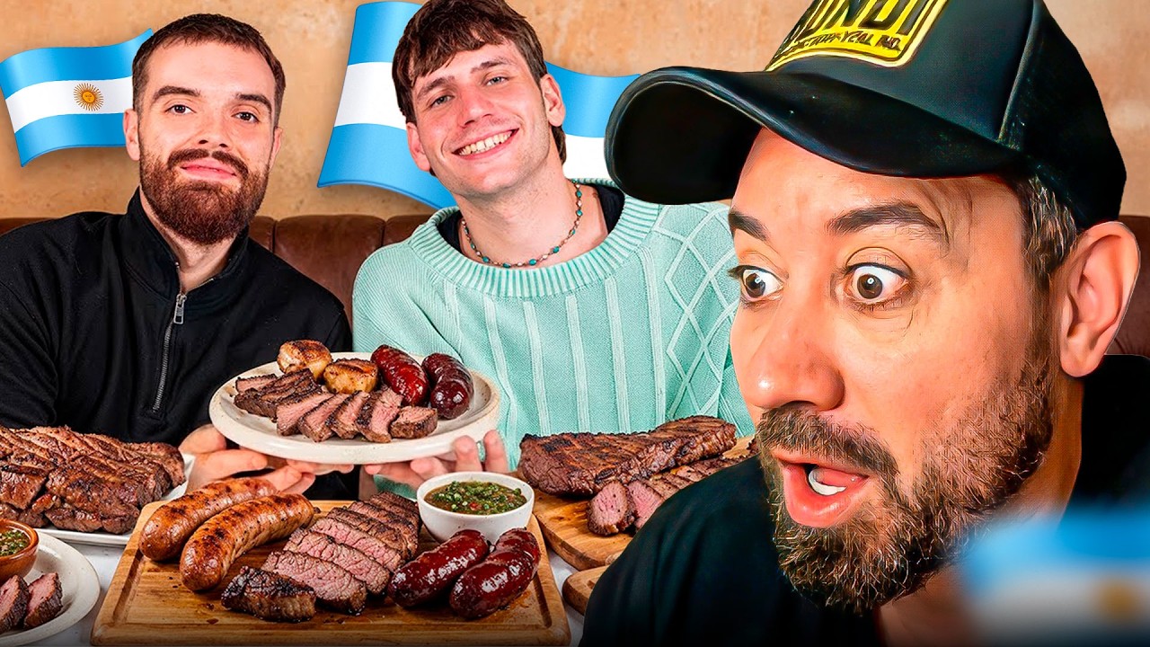 Español REACCIONA a la PARRILLA MAS CARA de Argentina 🇦🇷 