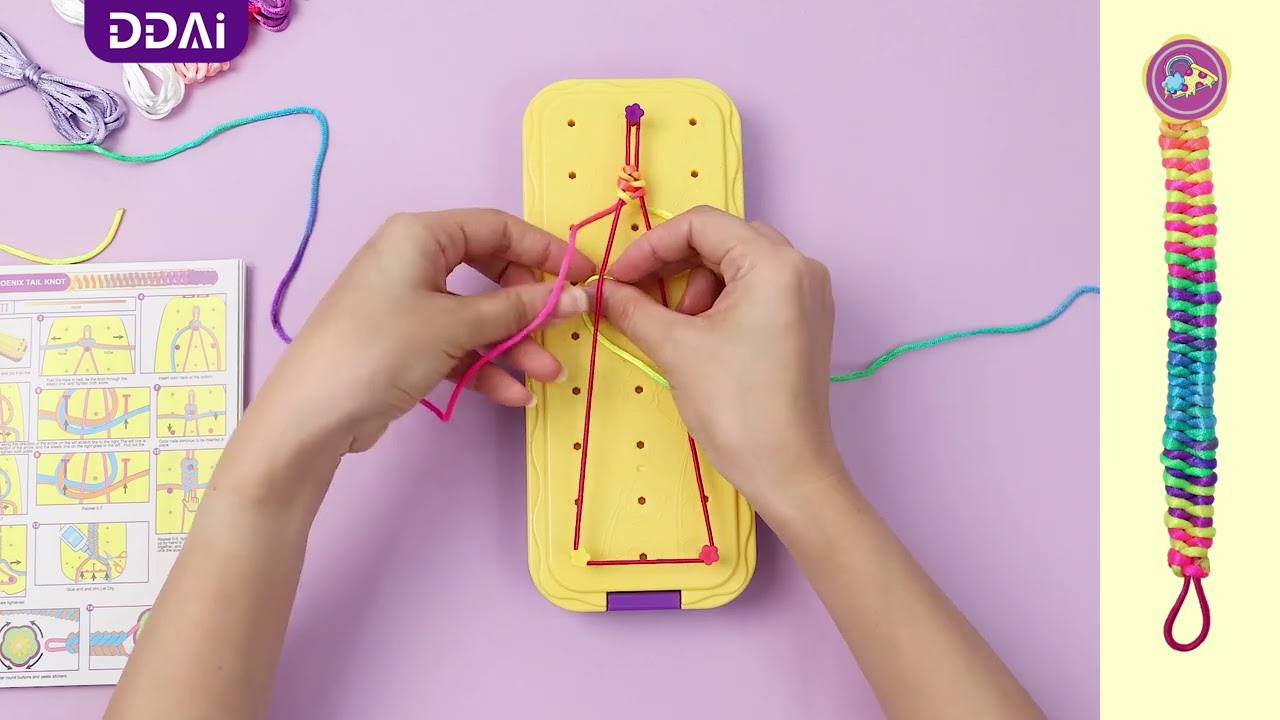 PHONENIX TAIL KNOT #DIYbracelettutorial #friendshipbracelet #braceletmaking #diycrafts #ddaitoys