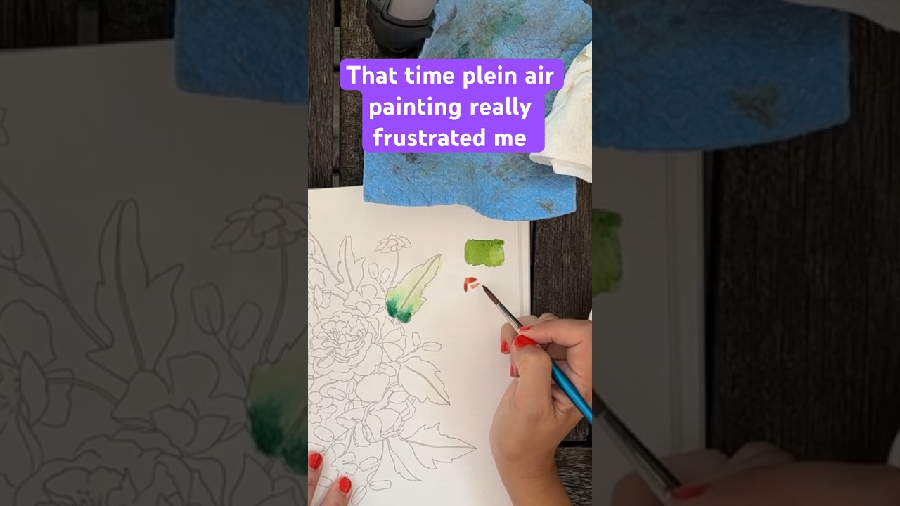 Paint with me: Cotman 111 round size 6 watercolor brush