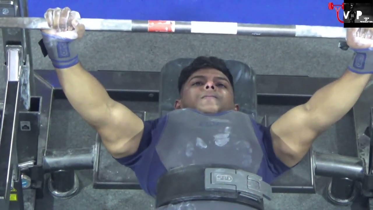 74kg Sub junior Suraj Jaiswal World record holder deadlift 272kg  World Classic powerlifting 2022