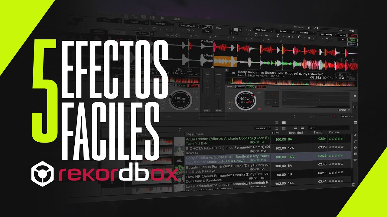 🔥5 efectos mas usados en Rekordbox🔥 | MUY FACIL