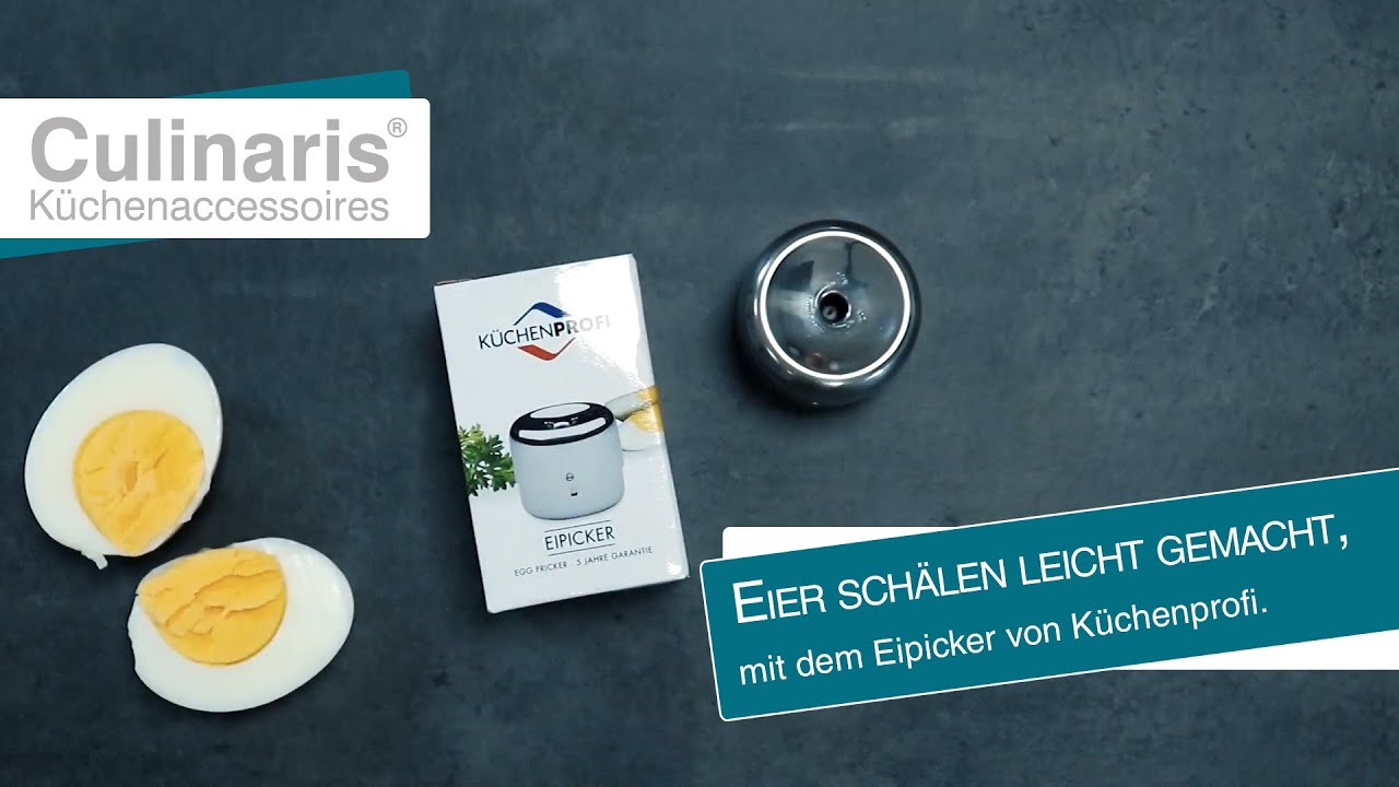 Culinaris zeigt: Eier schälen leicht gemacht, mit dem Eipicker von Küchenprofi.