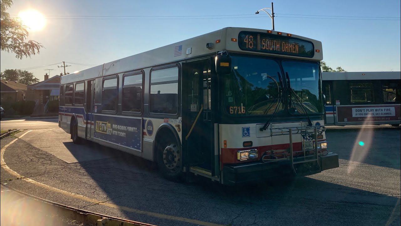 CTA Ride 2007 New Flyer D40LF (1439) on Route 48 South Damen to Western Orange Line