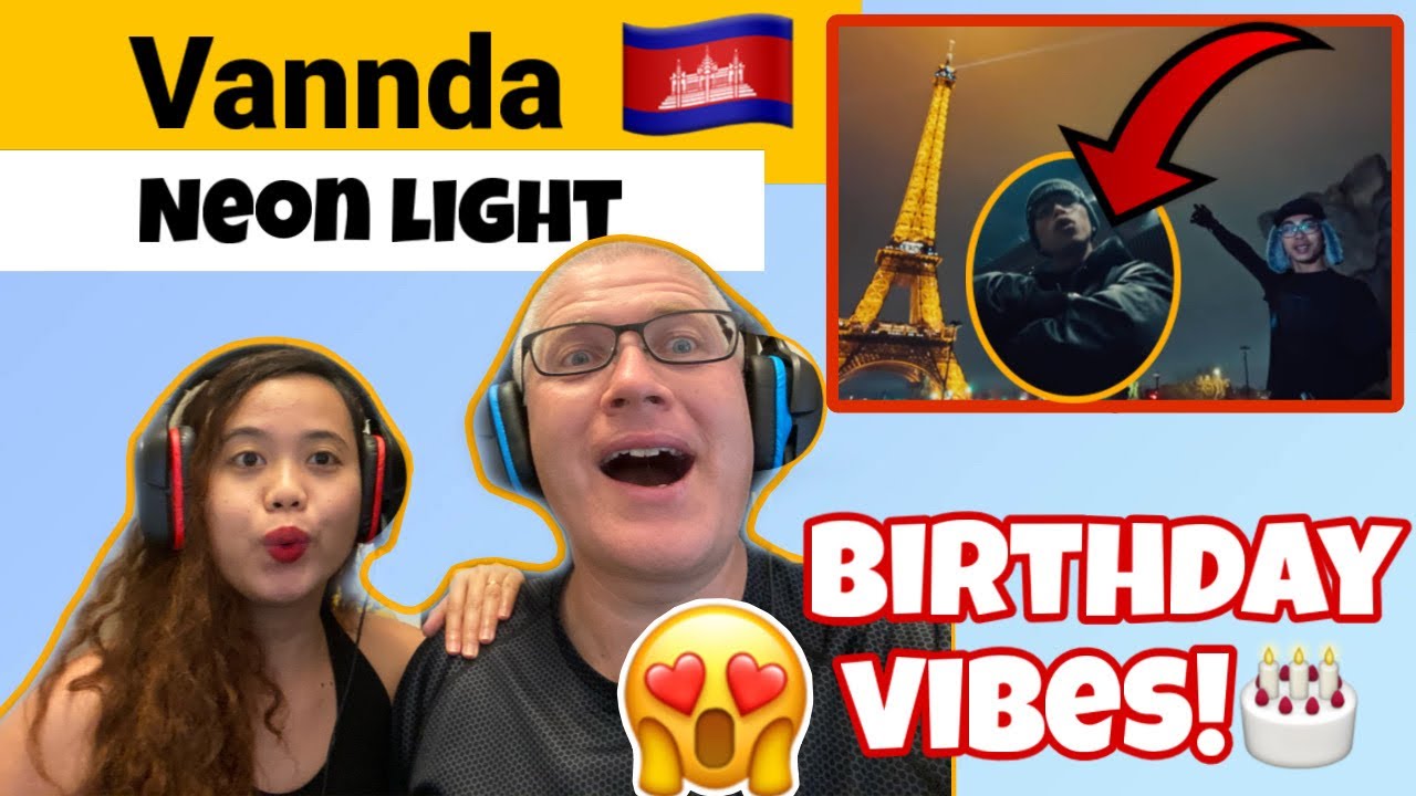 Реакция на клип Vananda - Neon Light (Official Video)!🇰🇭