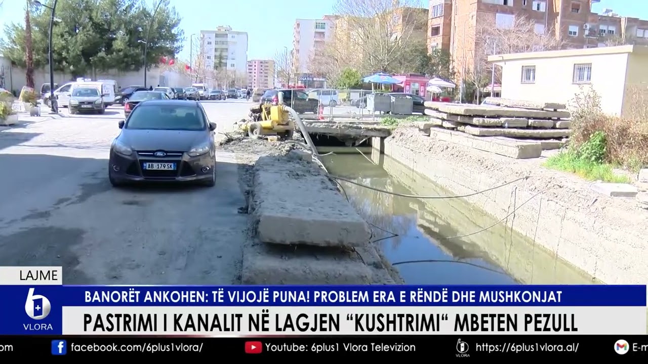 Pastrimi i kanalit në lagjen 