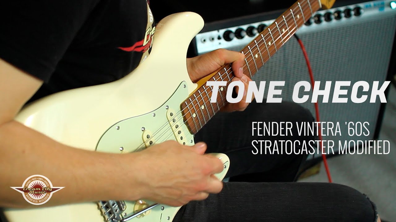 TONE CHECK: Fender Vintera 60s Stratocaster Modified Guitar Demo | NO TALKING