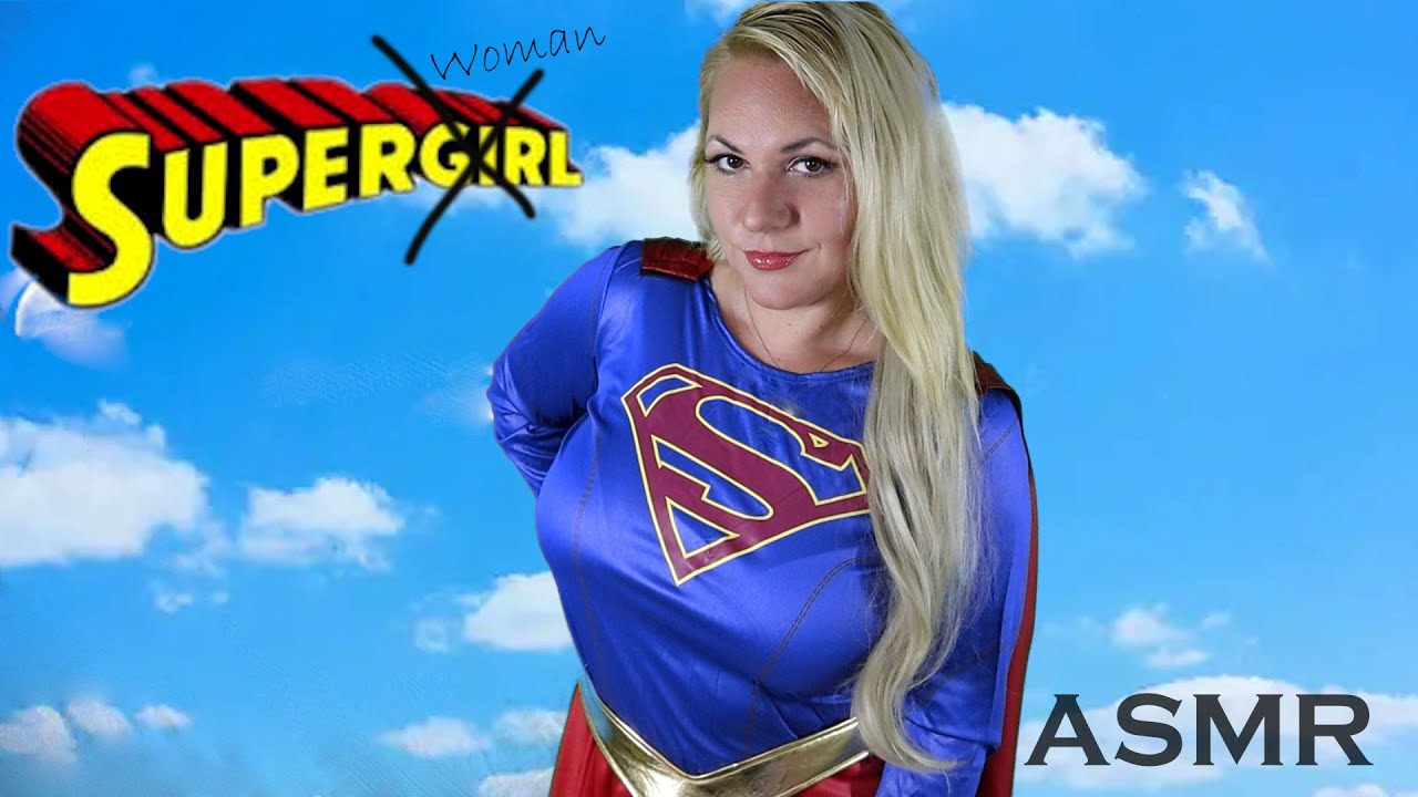 asmr supergirl -woman trys to slow down your heart rate and calm you