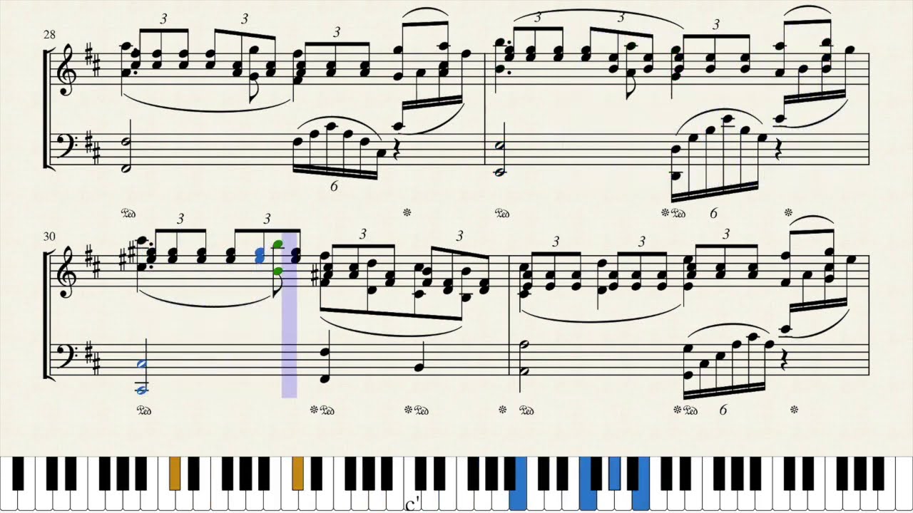 Tchaikovsky The Swan Lake Suite 1 Scene Piano Solo Arrangement