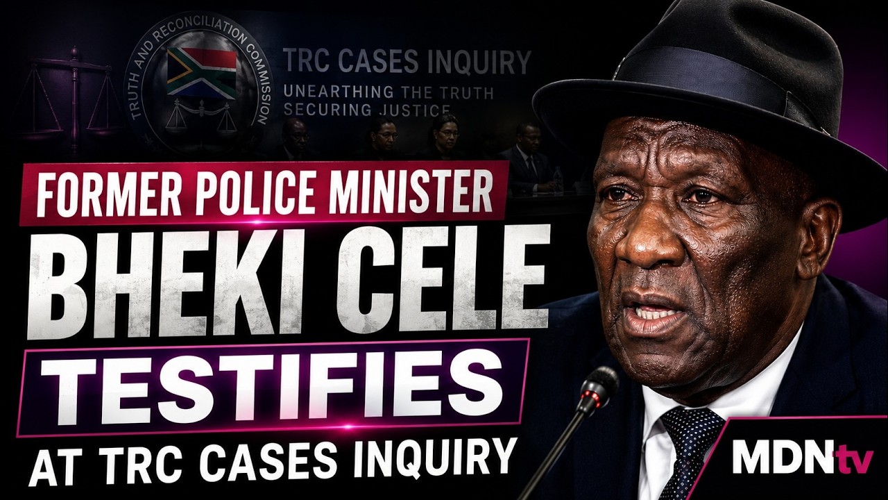 LIVE: FORMER POLICE MINISTER BHEKI CELE TESTIFIES AT THE TRC CASES INQUIRY