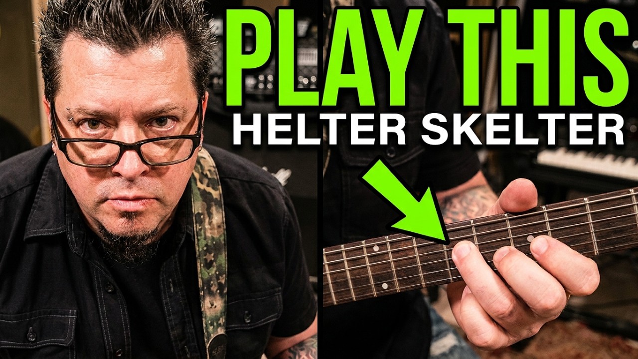 Motley Crue - Helter Skelter - Урок игры на гитаре от Майка Гросса - Как играть - Обучающее видео