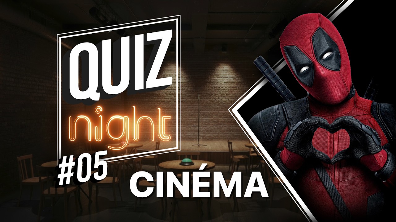 QUIZ NIGHT #05 - QUIZ CINEMA 60 QUESTIONS ( Répliques, affiches, rébus, questions...)