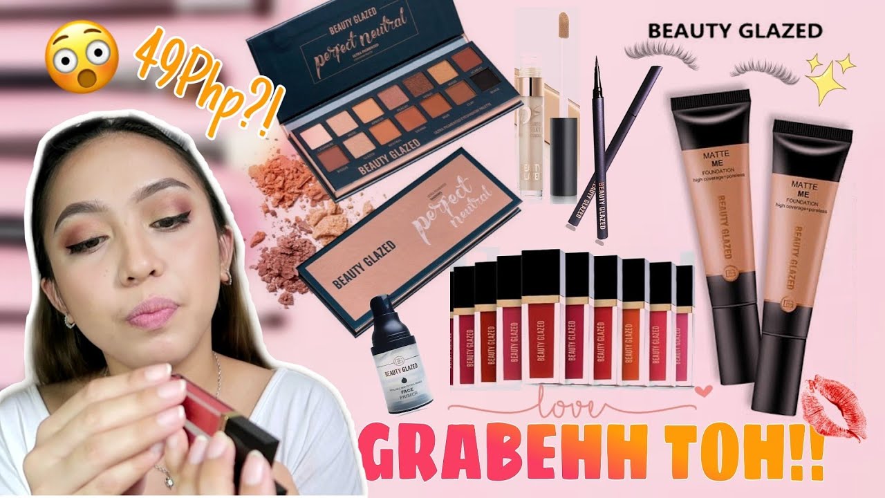 BEAUTY GLAZED REVIEW | simple glam look (MURANG MAKEUP ONLINE) | Ira Abdala vlogs