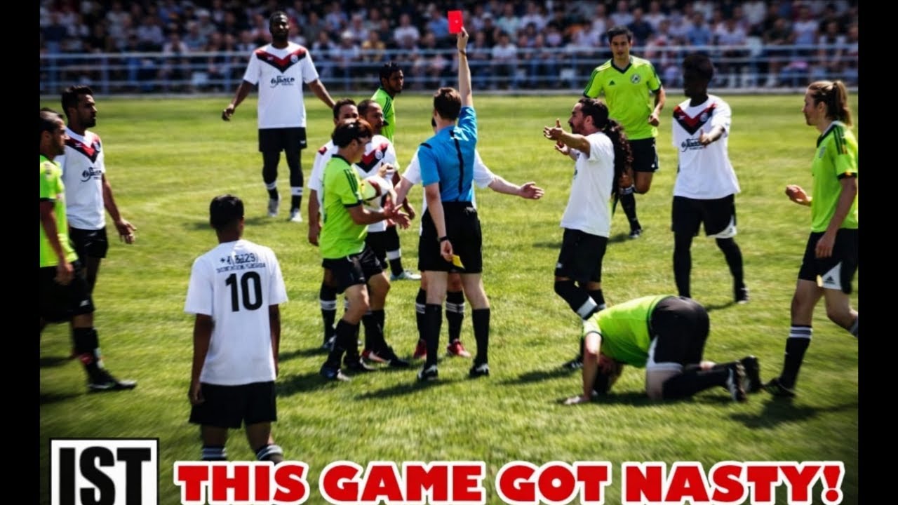 RED Card SAVAGERY! Brutal Hits, Coach SPASM in TUFF Fought Game!