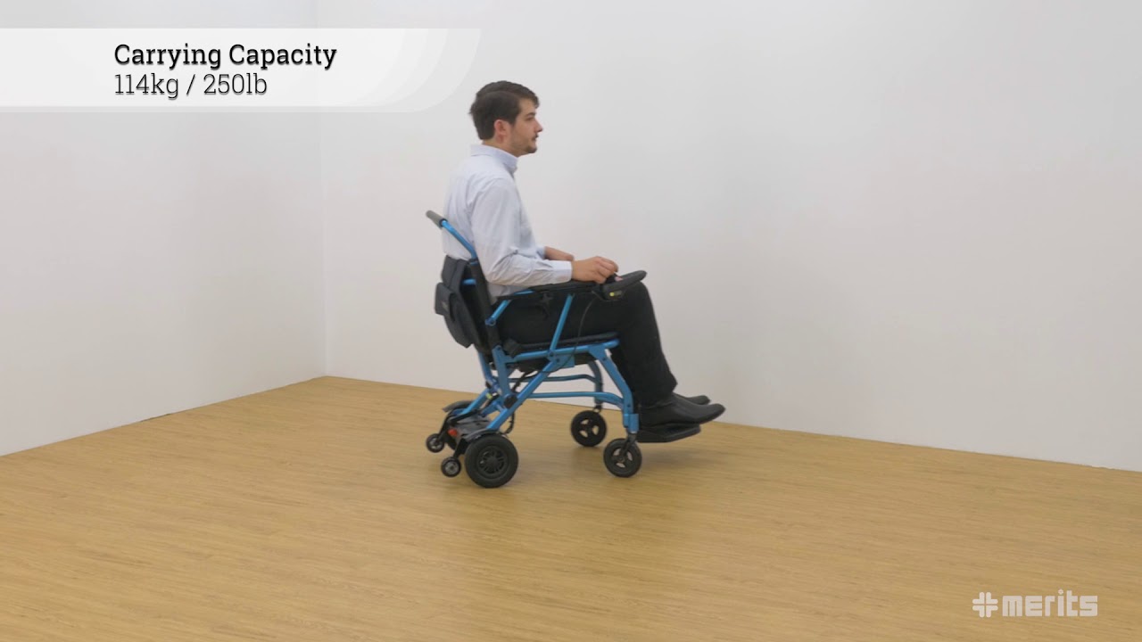 【Merits】 P113 Compact Folding Power Wheelchair