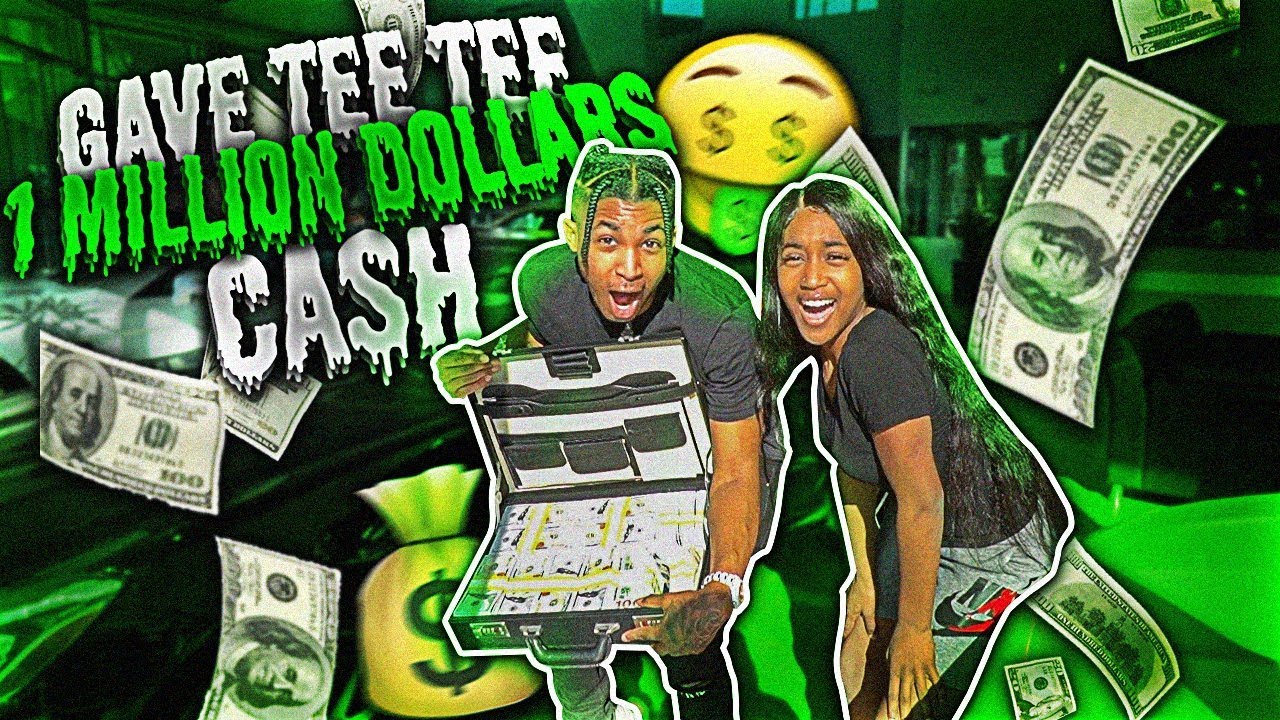 I SURPRISED MY 15 YEAR OLD SISTER WITH $1 MILLION CASH!! **emotional**