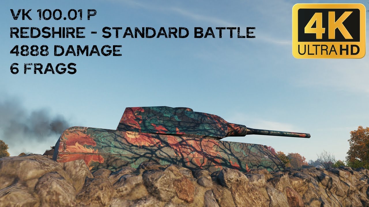 VK 100.01 P 4,9k damage 6 frags on Redshire - World of Tanks