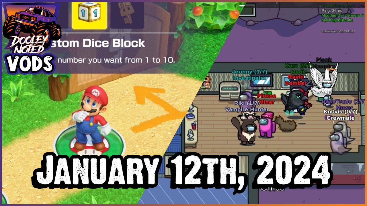 Mario Party/Among Us - VOD from January 12th, 2024