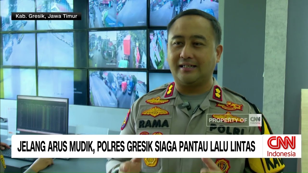 Jelang Arus Mudik, Polres Gresik Siaga Pantau Lalu Lintas